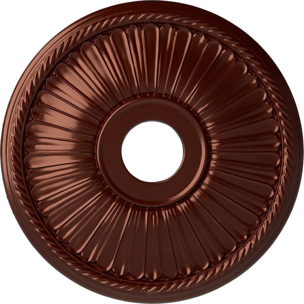 Ekena Millwork Berkshire Ceiling Medallion (Canopies up to 6 3/8"), 20 1/8"OD x 3 7/8"ID x 1 7/8"P, Antique Copper CM20BE1ACS - main